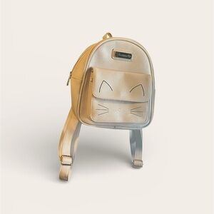 Loungefly Cream Pink Cat Face Backpack